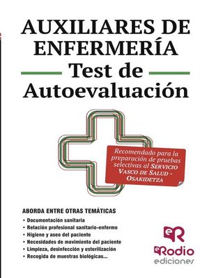 cover image of Auxiliares de Enfermería. Test de Autoevaluación. Osakidetza-Servicio Vasco de salud